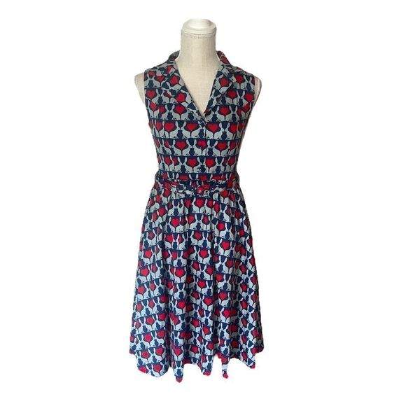 Lindy Bop Matilda Dress In Rabbit Love Size 4 - Picture 2 of 14